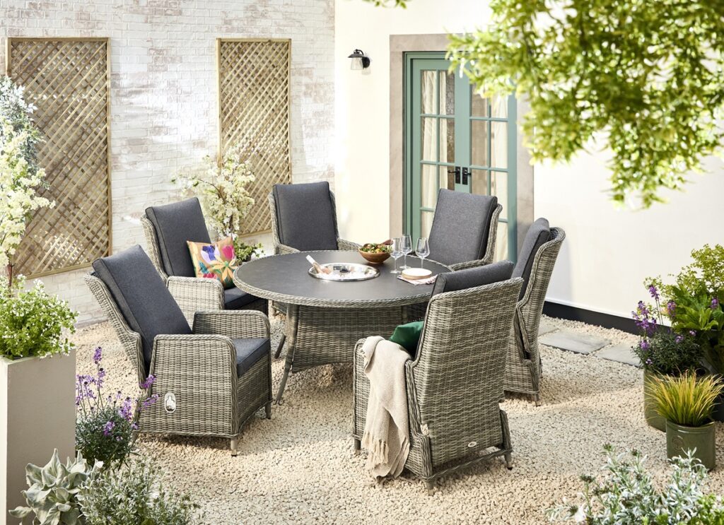 Tenby 6 Seat Garden Dining Set 5056771098062